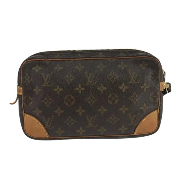 LOUIS VUITTON Monogram Marly Dragonne GM Clutch Bag M51825 LV Auth 104957 - Picture 2 of 16